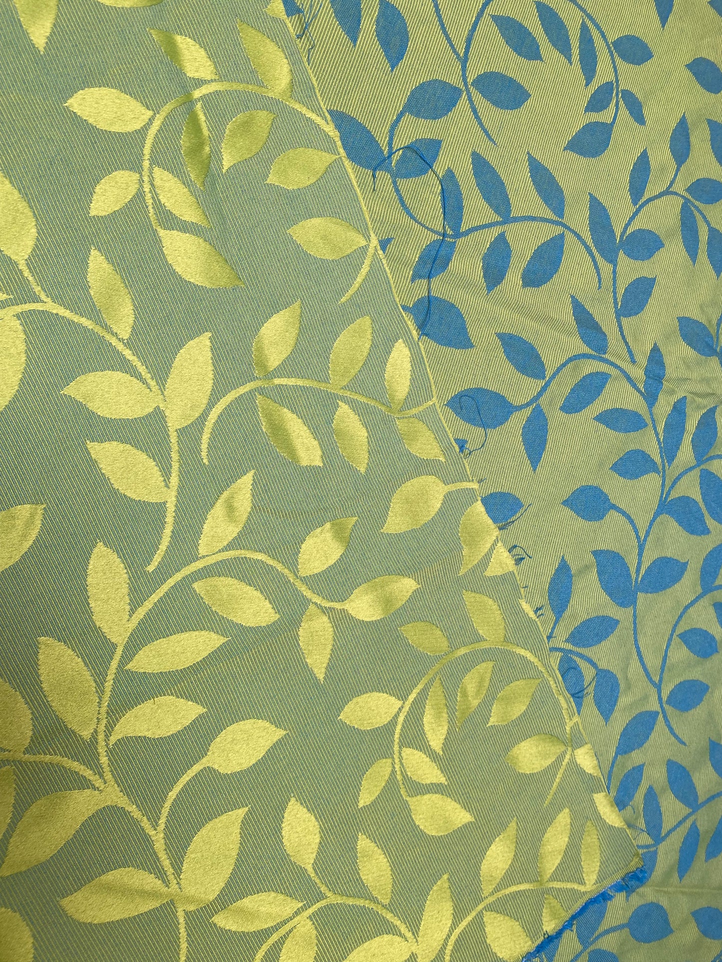 2 3/4 Yard Piece - Green Leaves