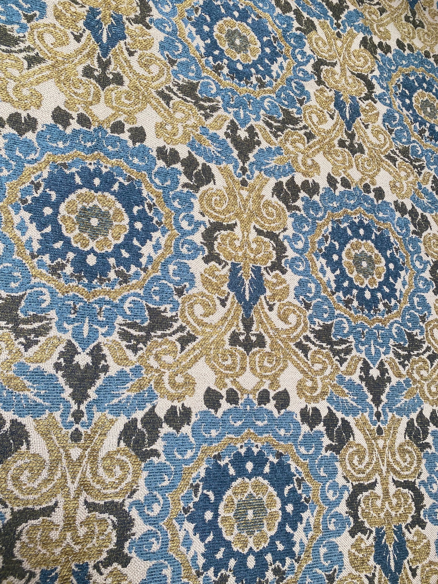 1 3/4 Yard Piece - Blue Multi Tapestry