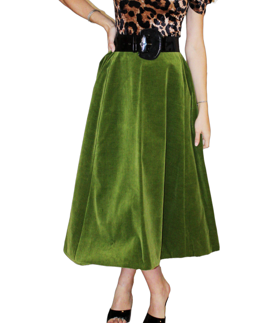 Green Velvet Vintage Set