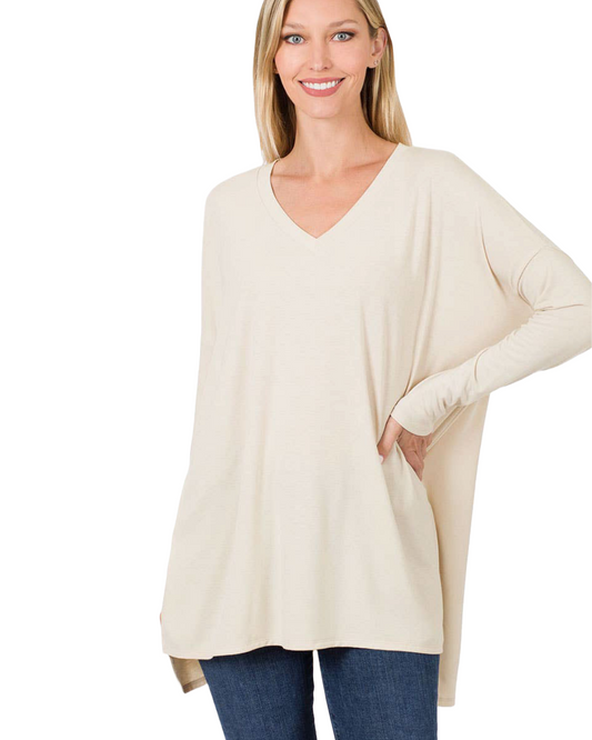 Softie Long Sleeve Tee - Beige