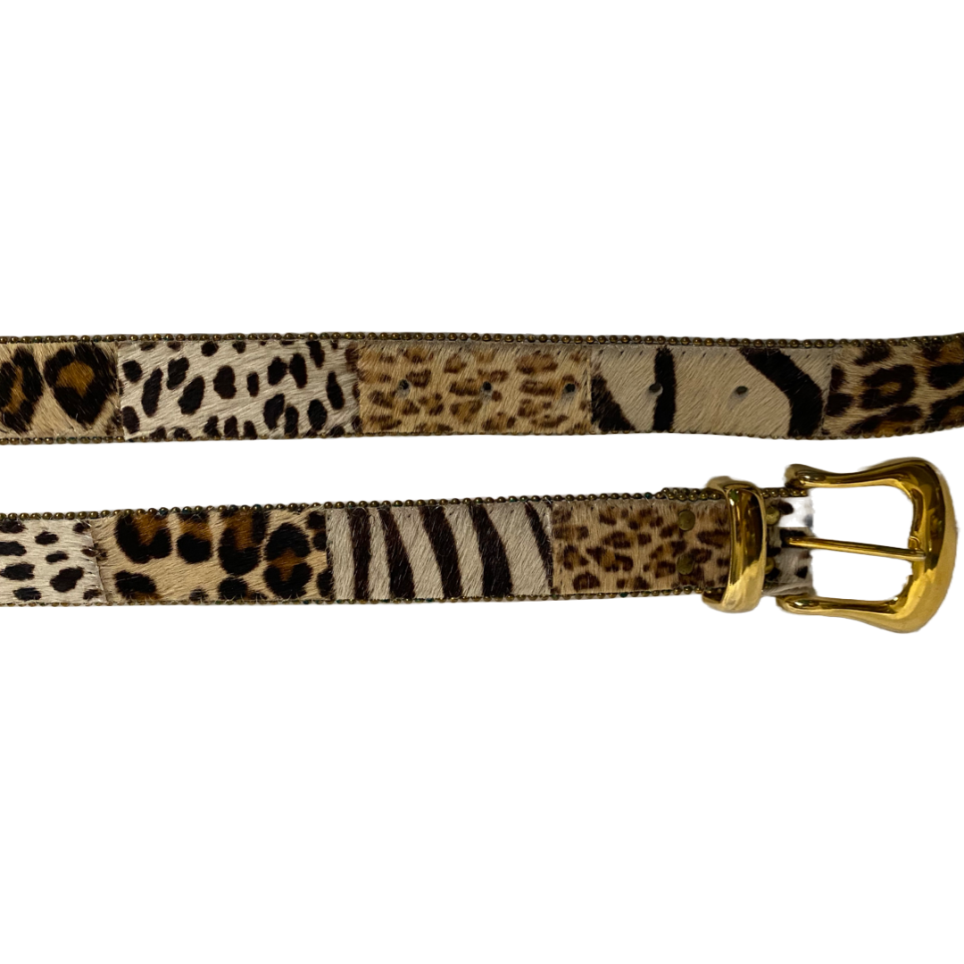 Vintage animal print belt