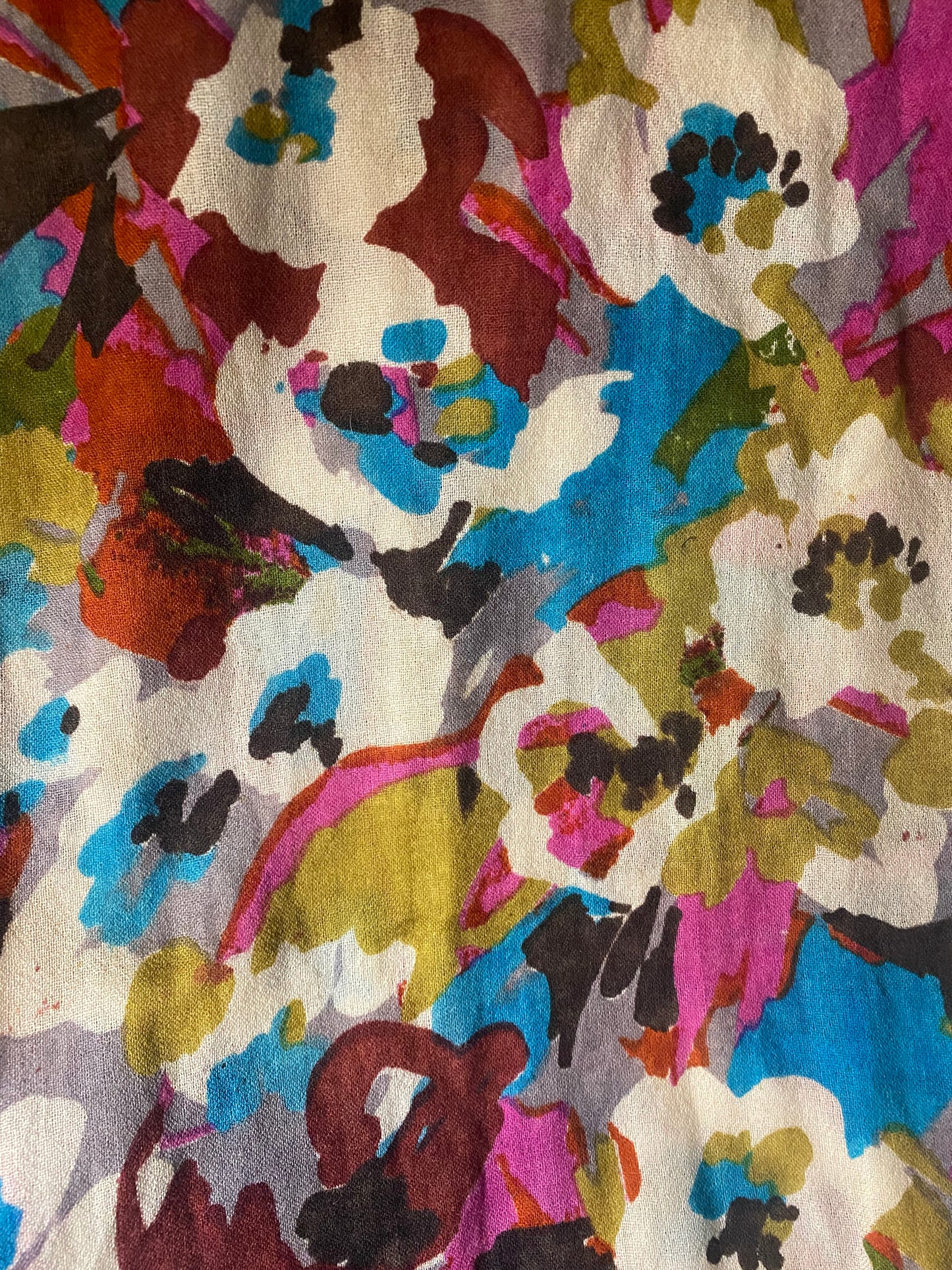 XL Bright Floral Scarf