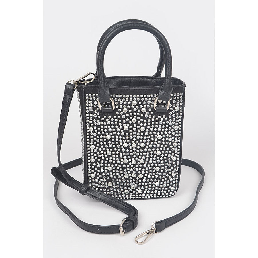 Trendy city rhinestone bag